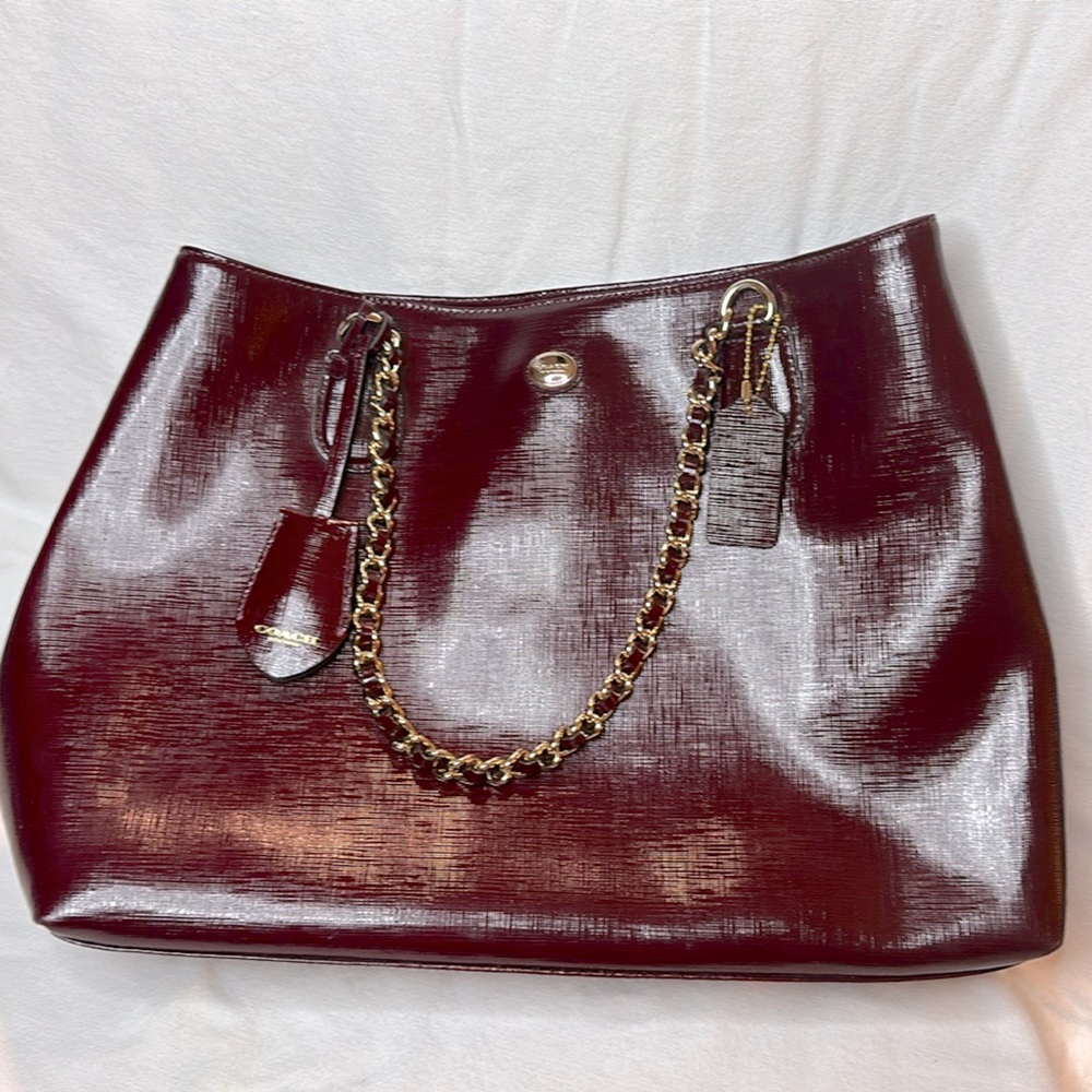 Coach red bag